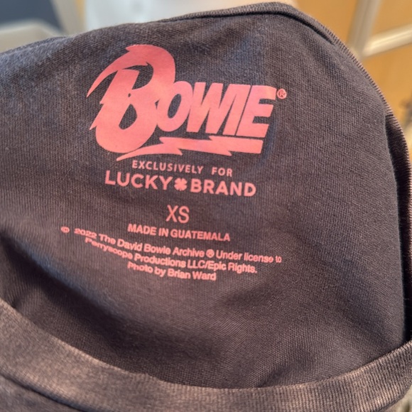✨Bowie for Lucky Brand Studded Graphic Boyfriend Tee✨ - Picture 4 of 4